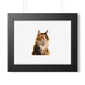 Framed Poster — Realistic Tabby Cat Portrait Wall Art