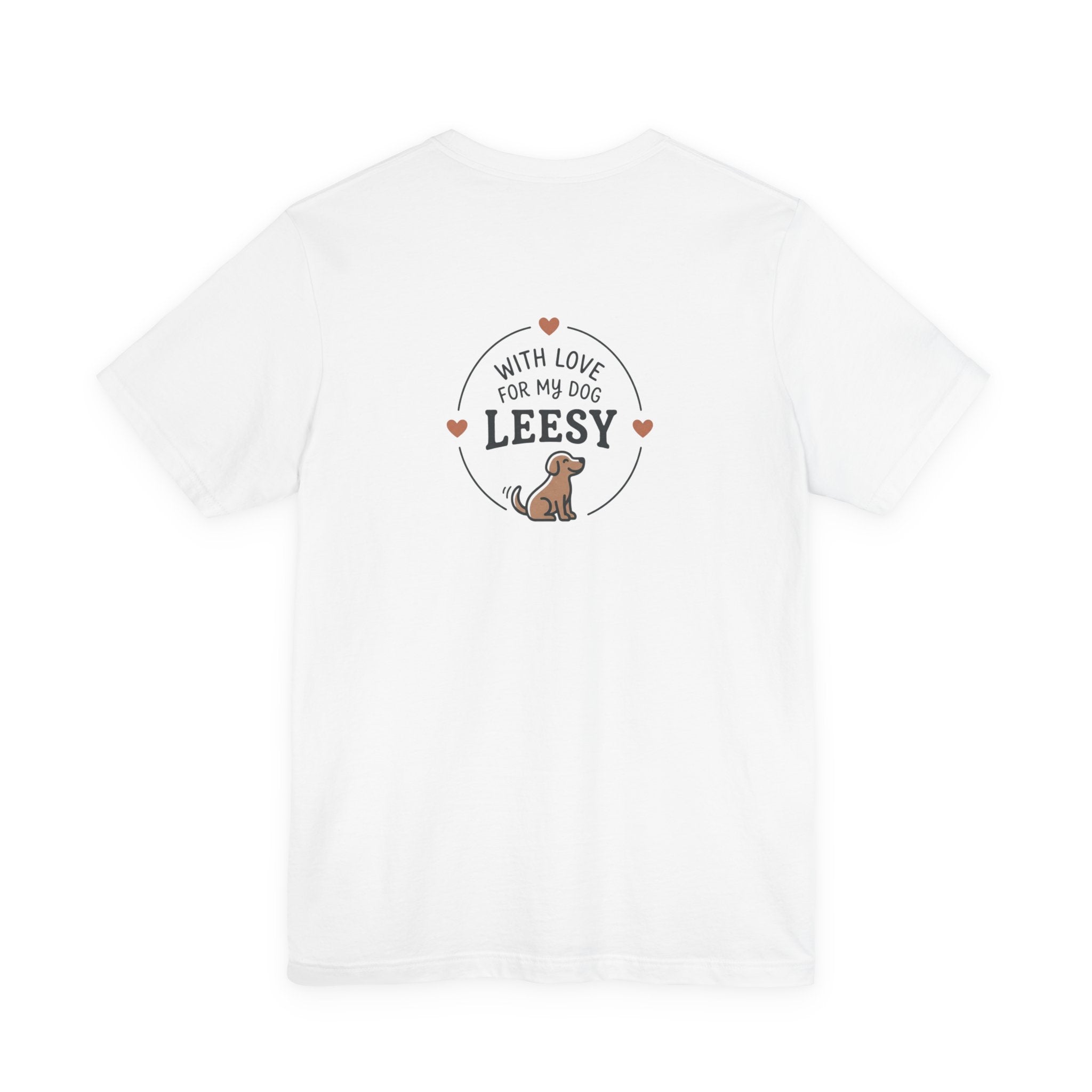 Dog Lover T‑Shirt — "With Love for My Dog [Name]" Personalized Tee