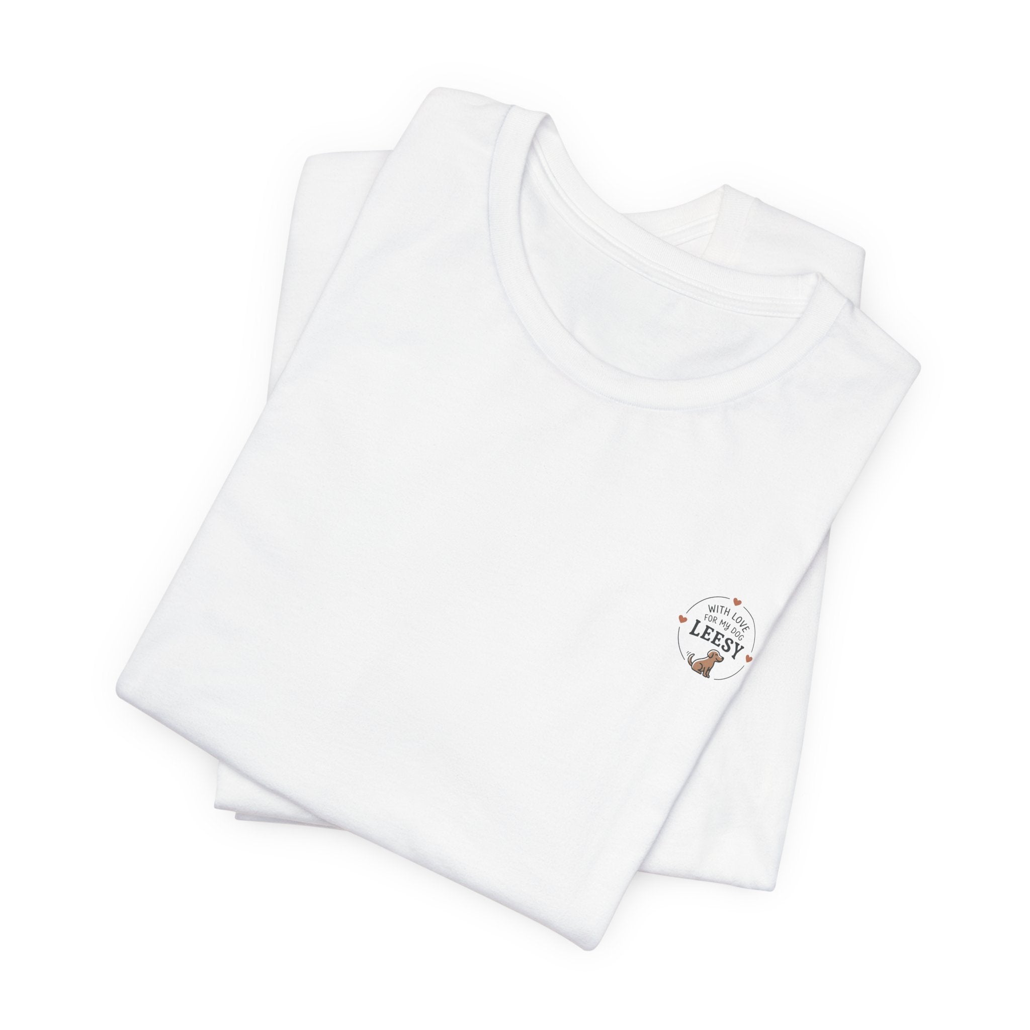 Dog Lover T‑Shirt — "With Love for My Dog [Name]" Personalized Tee