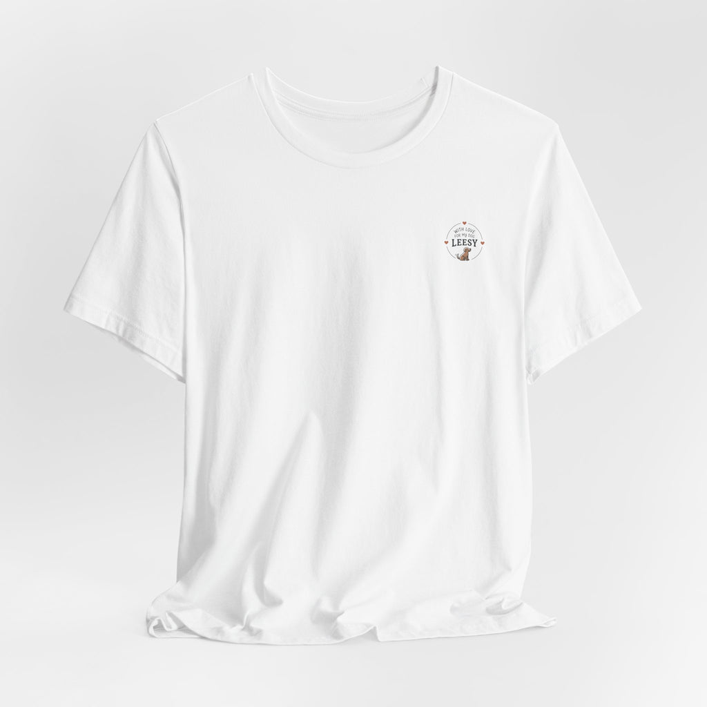 Dog Lover T‑Shirt — "With Love for My Dog [Name]" Personalized Tee