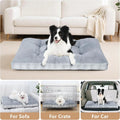 Washable Orthopedic Foam Dog Bed, gray, full view
