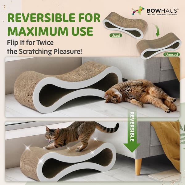 Cat Scratcher Lounge Reversible Cardboard with Catnip