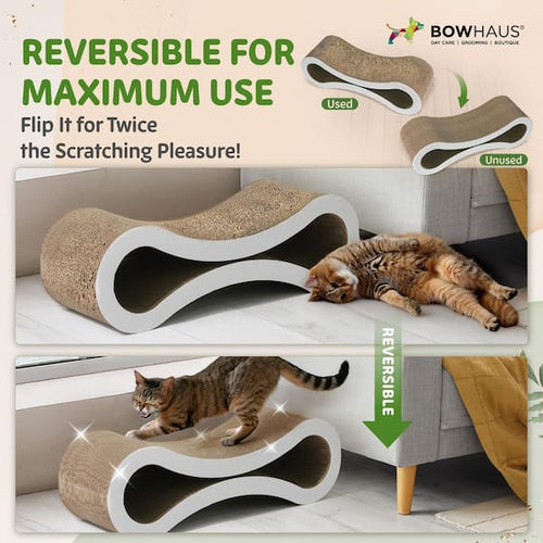 Cat Scratcher Lounge Reversible Cardboard with Catnip