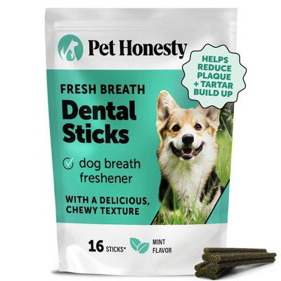 Dog Dental Chews Teeth Cleaning Breath Freshener Sticks