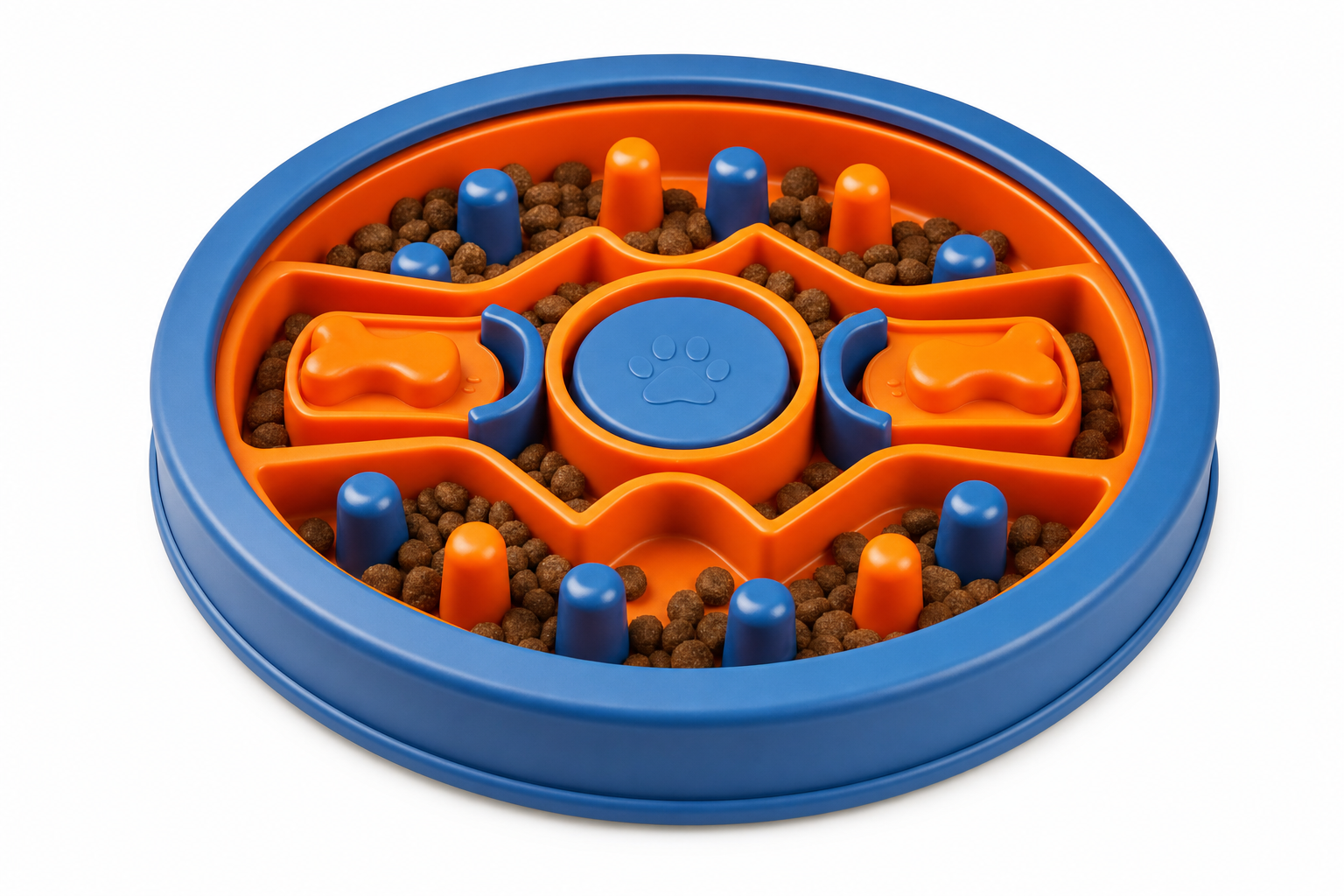 Dog Puzzle Feeder IQ Enrichment Slow Feed Bowl