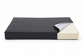 Orthopedic Memory-Foam Pet Bed Signature Collection — charcoal gray linen cover with dense foam interior