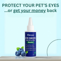 Pet Eye Drops Soothing Blueberry Formula for Allergy and Irritation