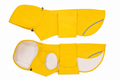 Waterproof Dog Raincoat and Jacket — yellow with adjustable hood and reflective safety trim